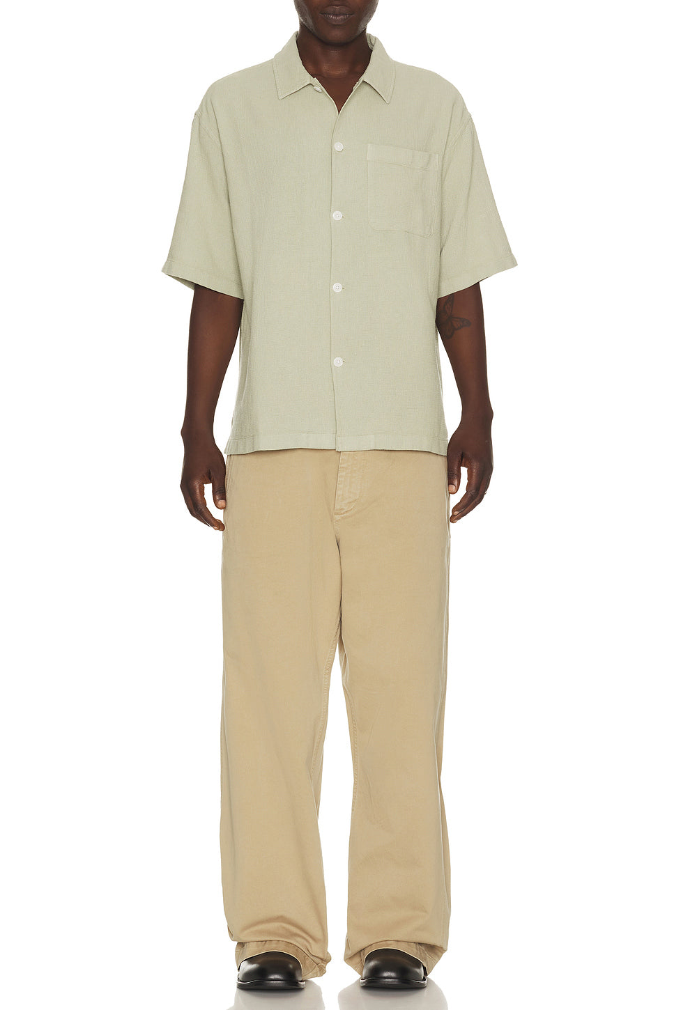 Open Weave Short Sleeve Shirt