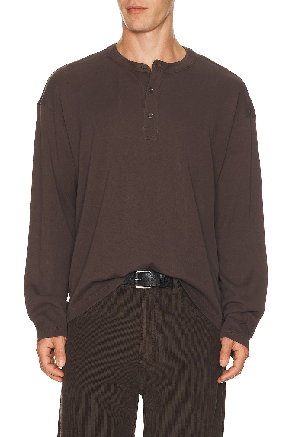 Long Sleeve Henley Shirt