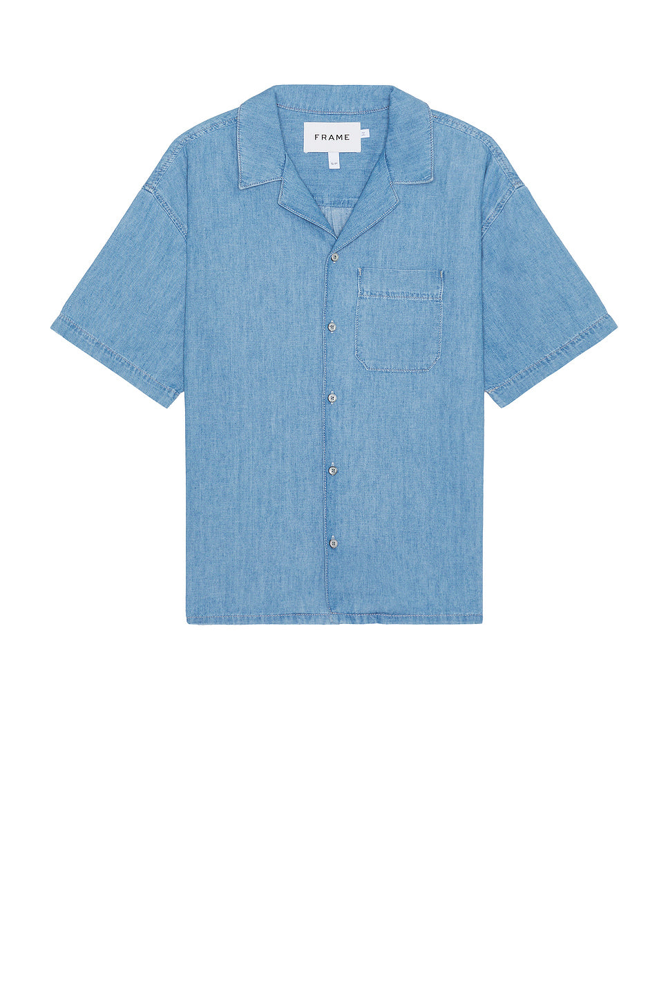 Chambray Camp Collar Shirt