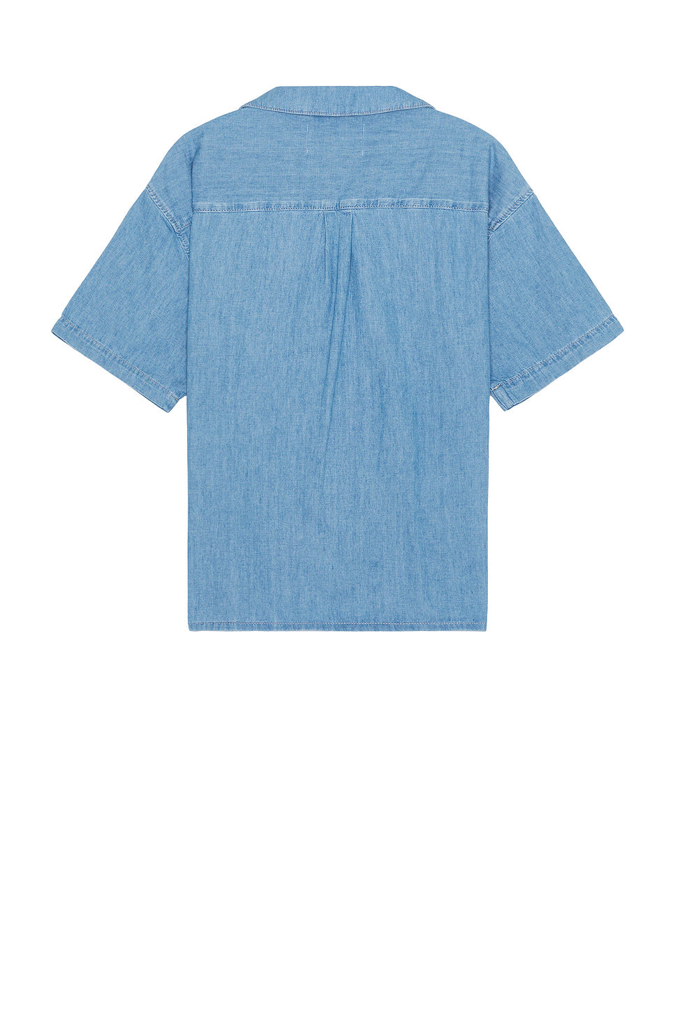 Chambray Camp Collar Shirt