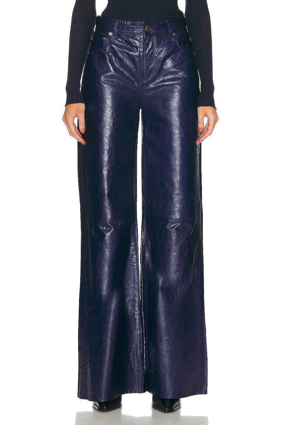 Le Palazzo Leather Pant