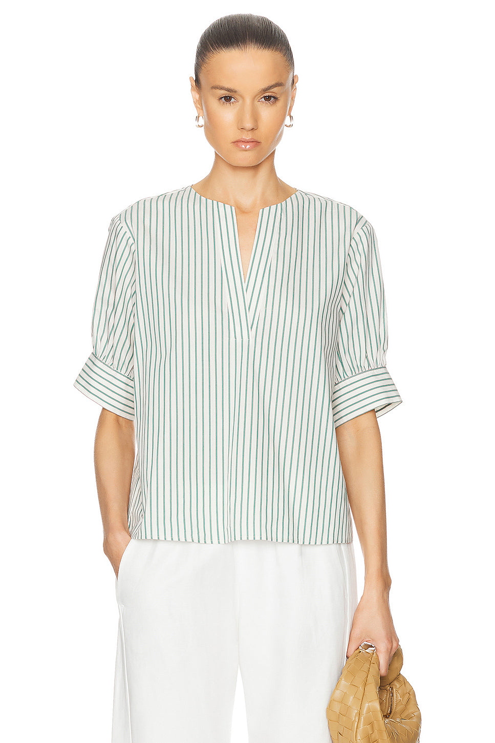 V-Neck Popover Top