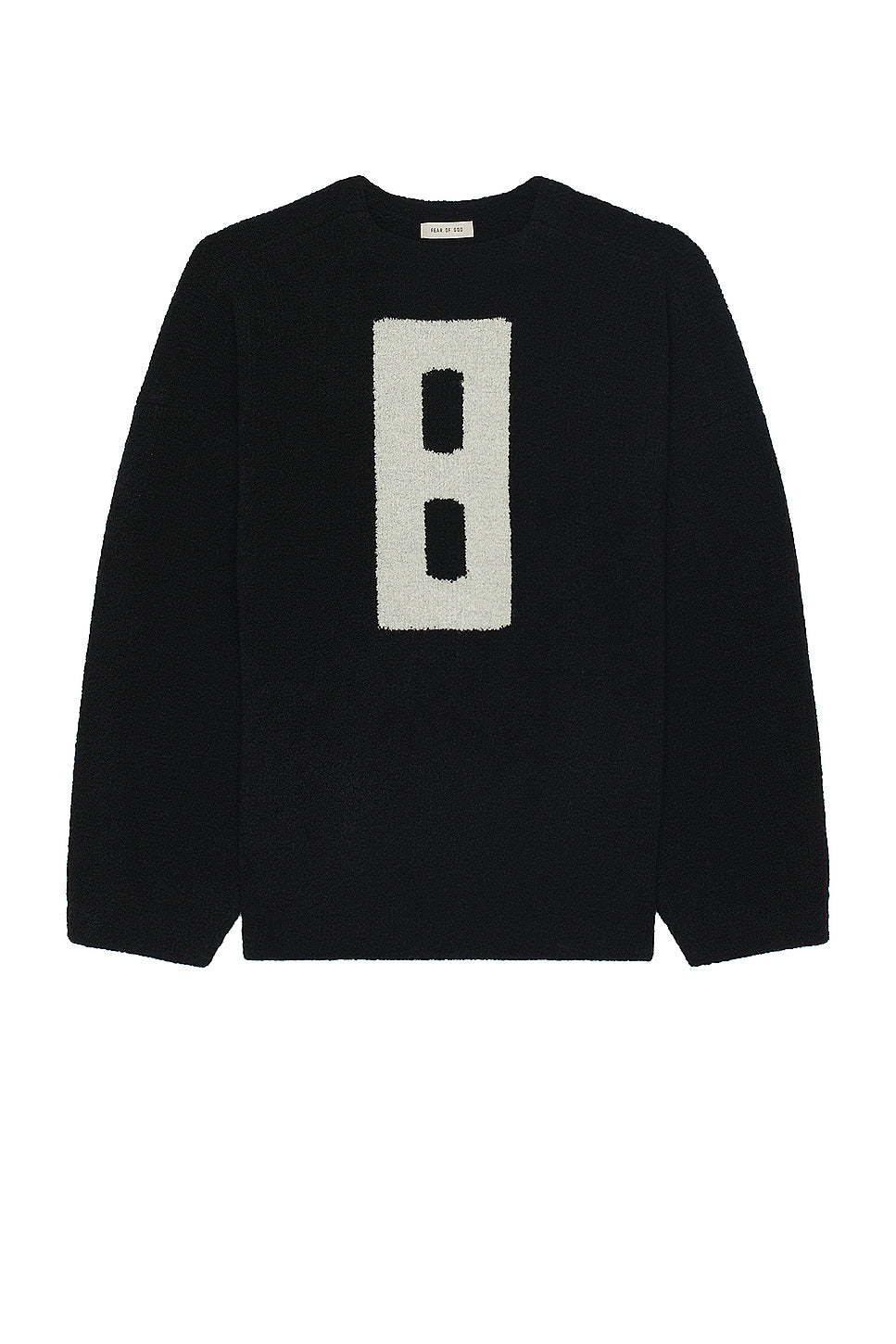 Boucle Straight Neck Relaxed Sweater