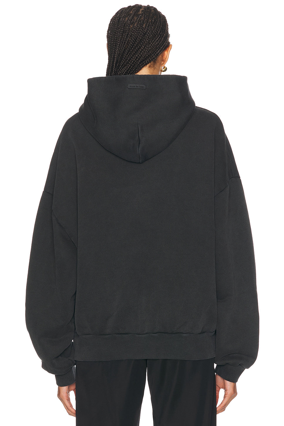 French Terry Overlapped Logo Hoodie