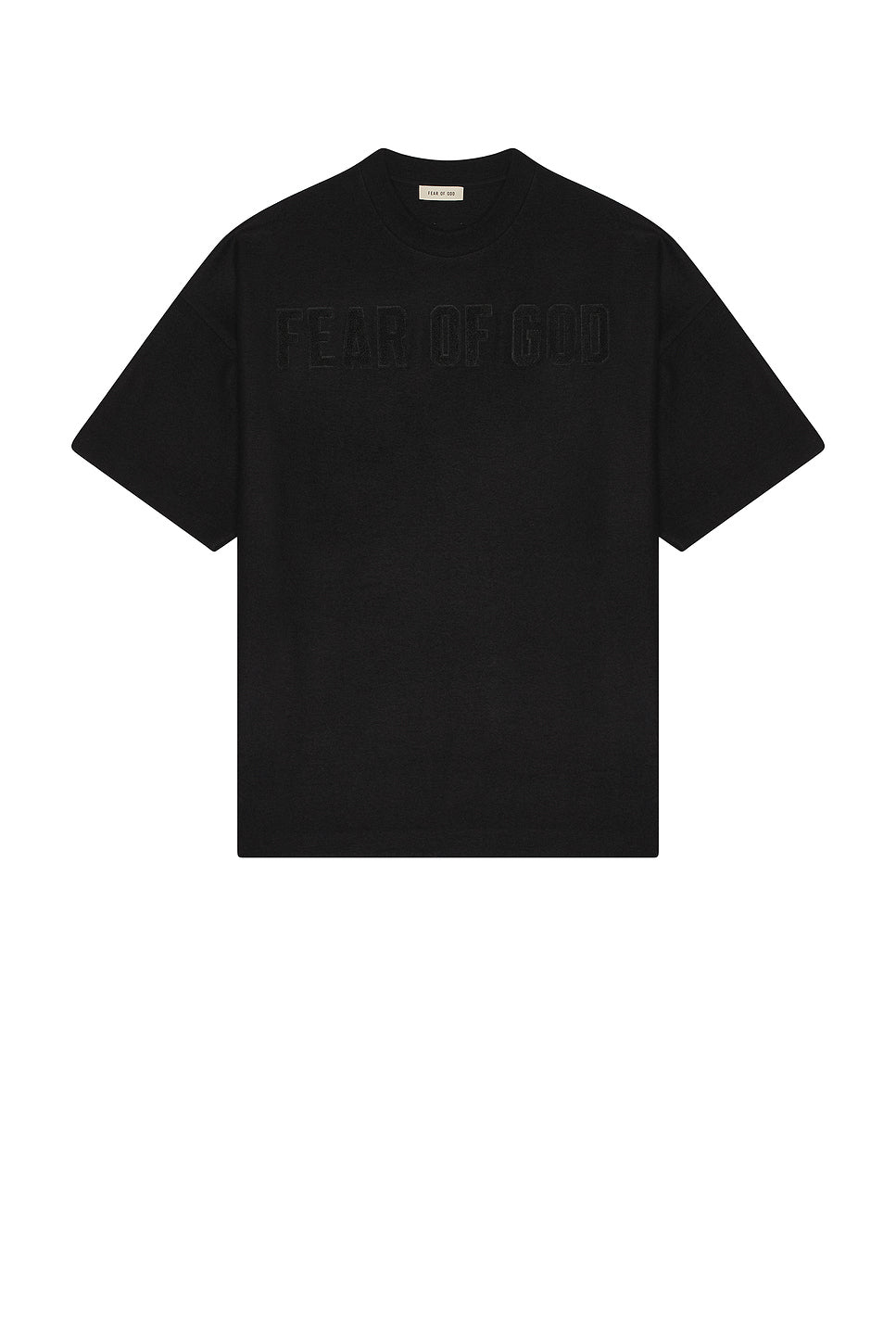 Boiled Wool Logo Patch Short Sleeve Tee