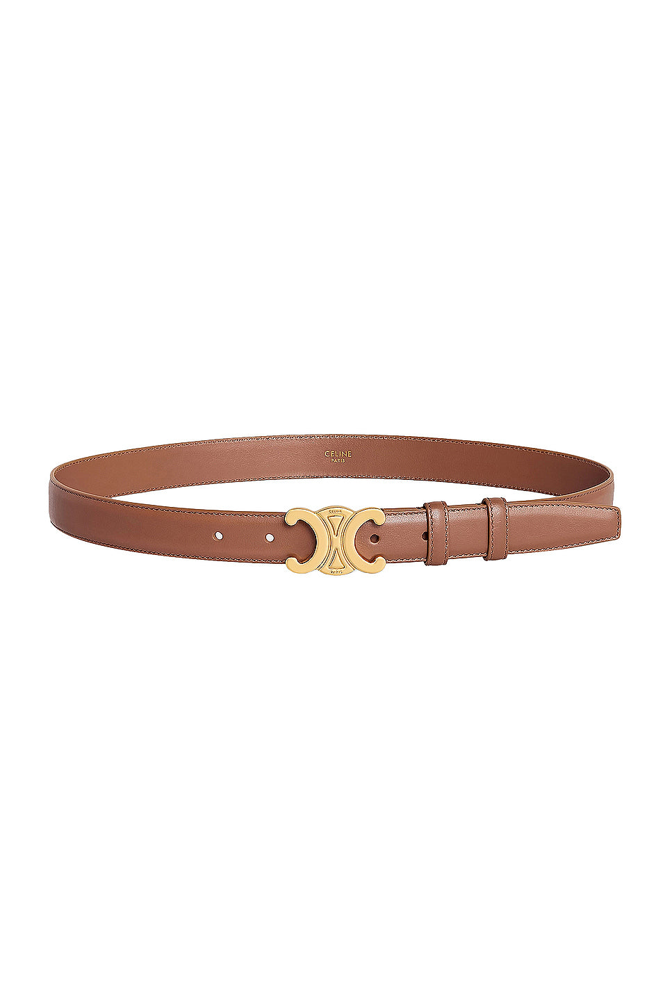 Celine Medium Triomphe Belt In Smooth Calfskin