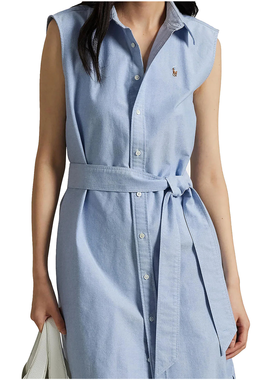 Polo Ralph Lauren Regular Fit Belted Midi Shirt Dress
