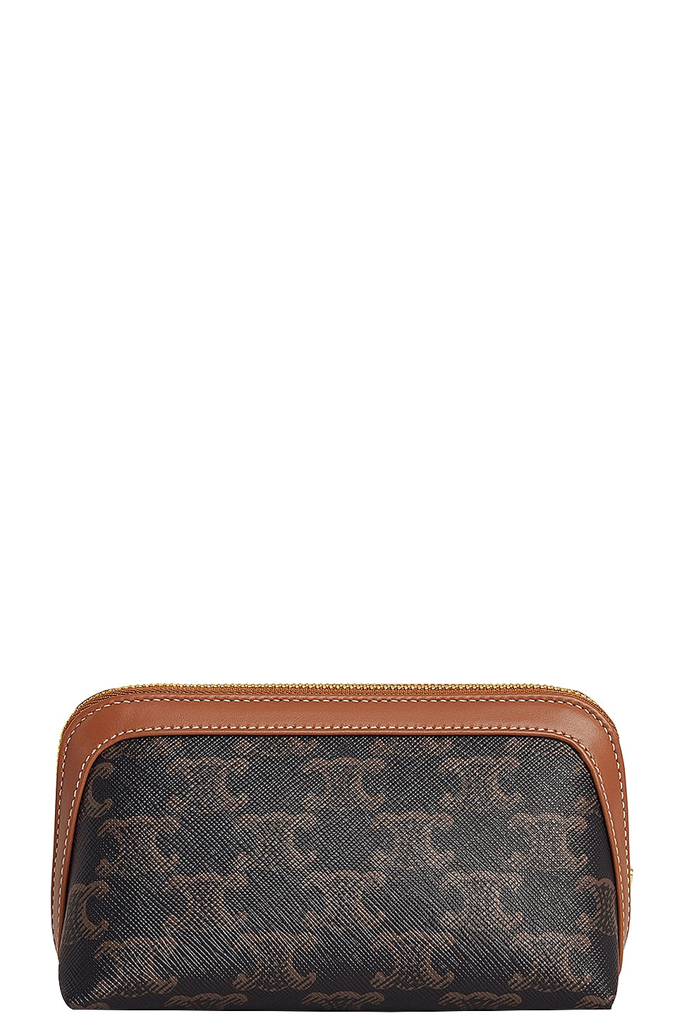 Celine Small Logo-Print Cowhide Cosmetic Bag