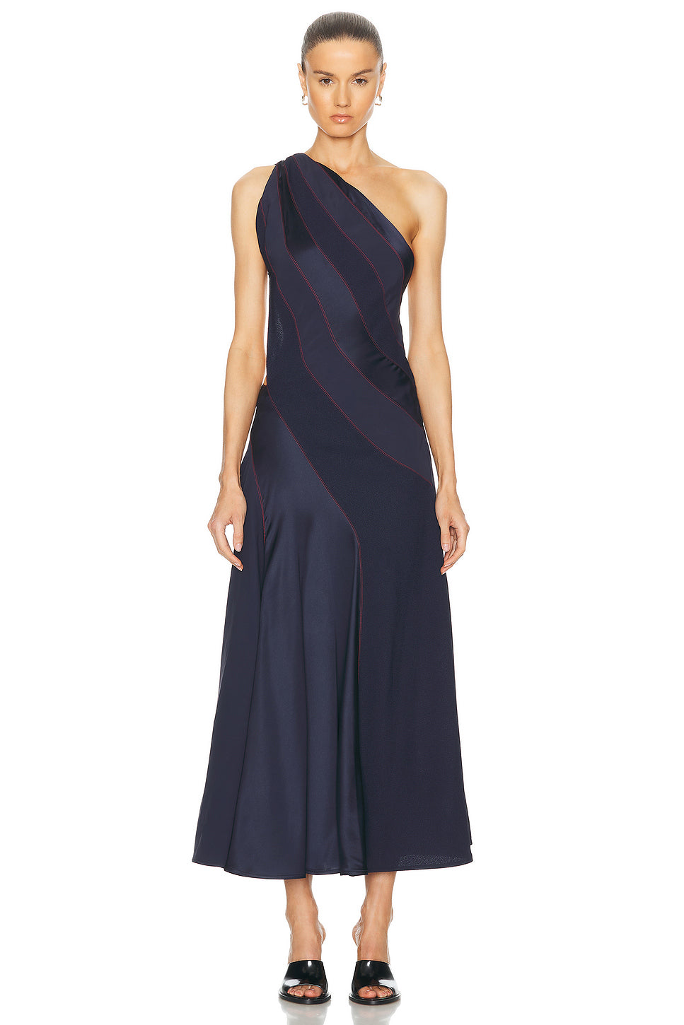 One Shoulder Maxi Dress