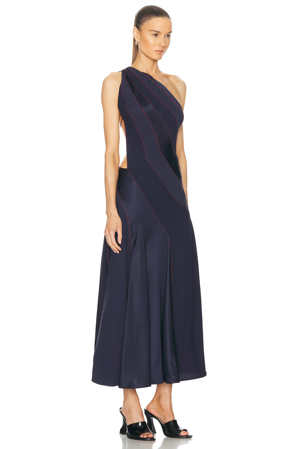 One Shoulder Maxi Dress