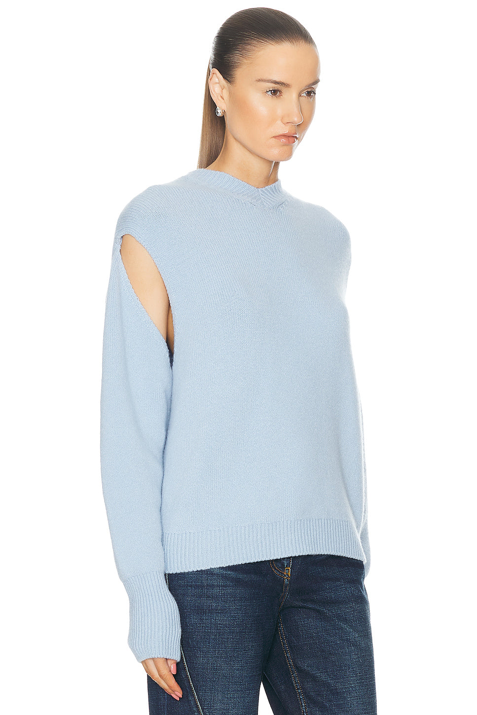 Cutout Sleeve Sweater