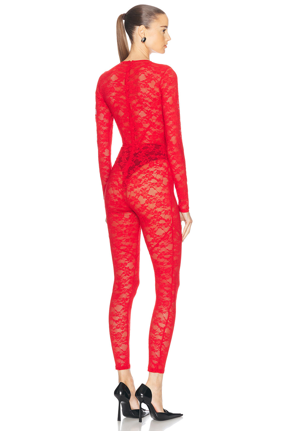 Le Stretch Lace Catsuit