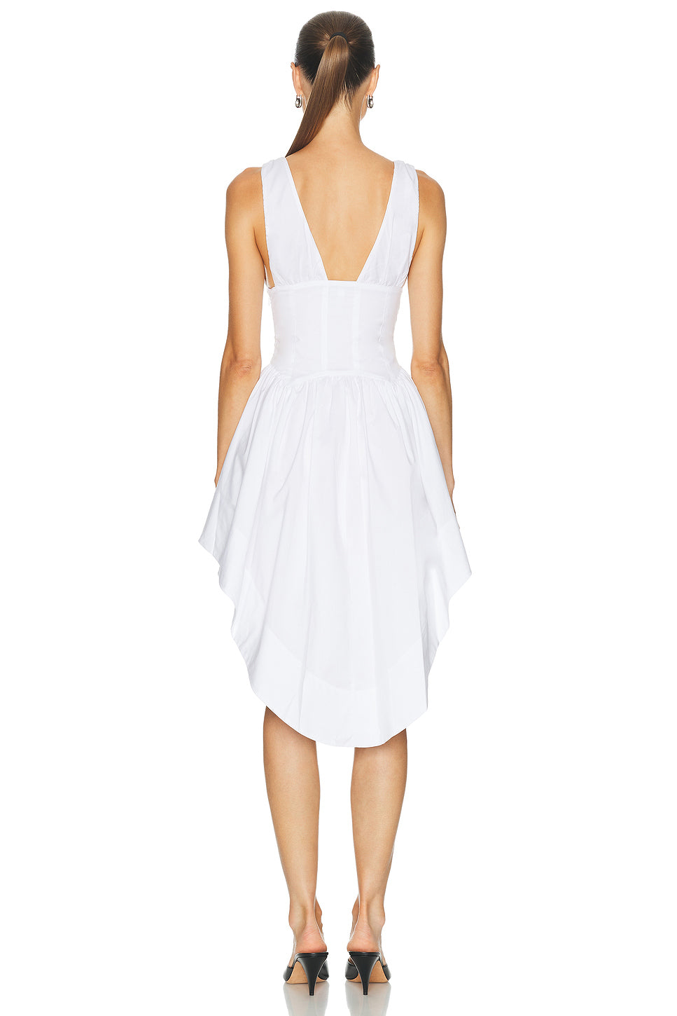 Bustier Poplin Lacing Dress