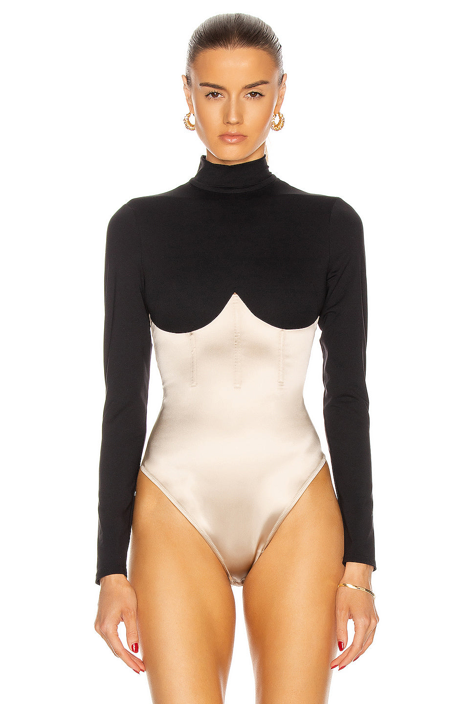 Mock Neck Long Sleeve Bodysuit