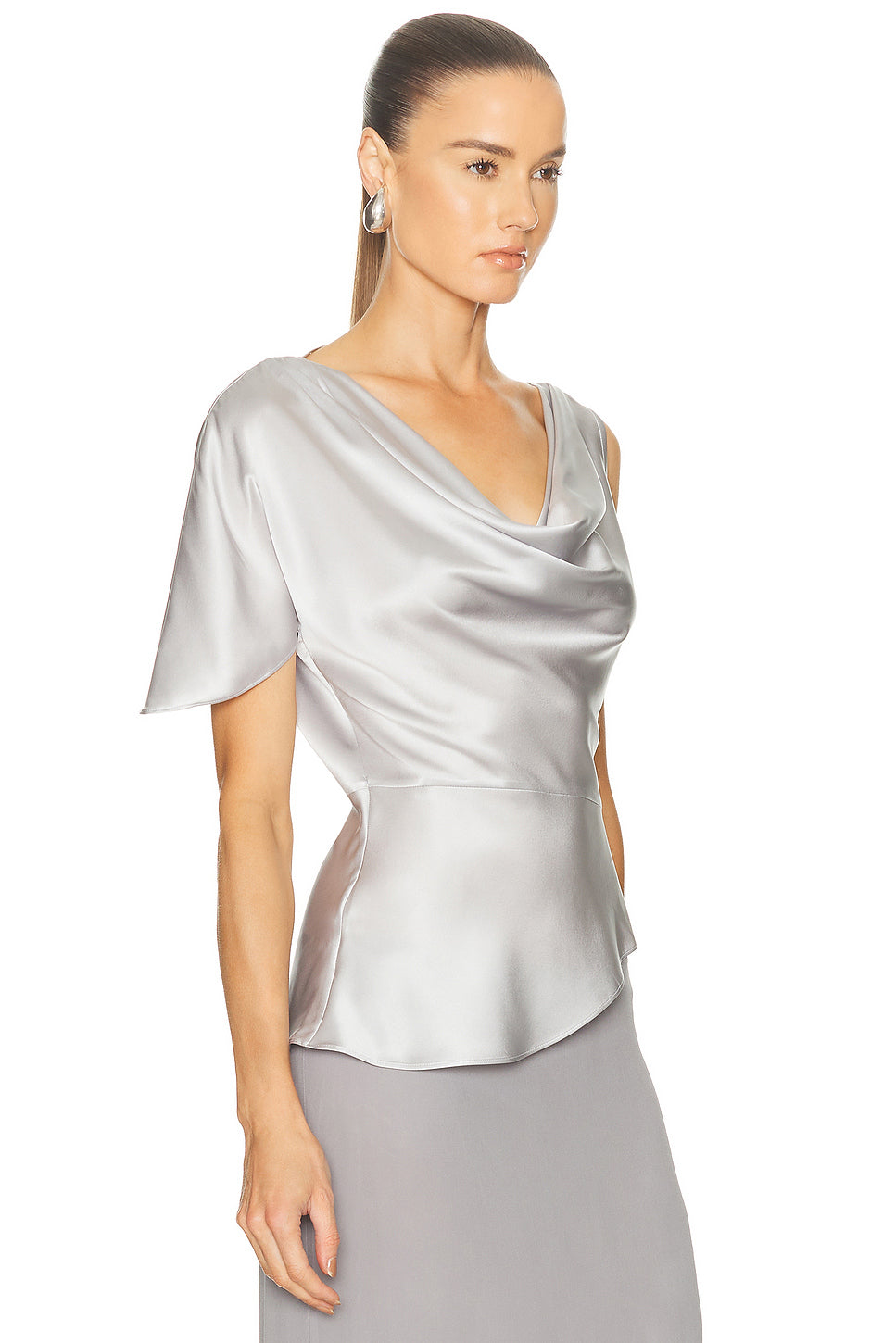 Asymmetrical Silk Top