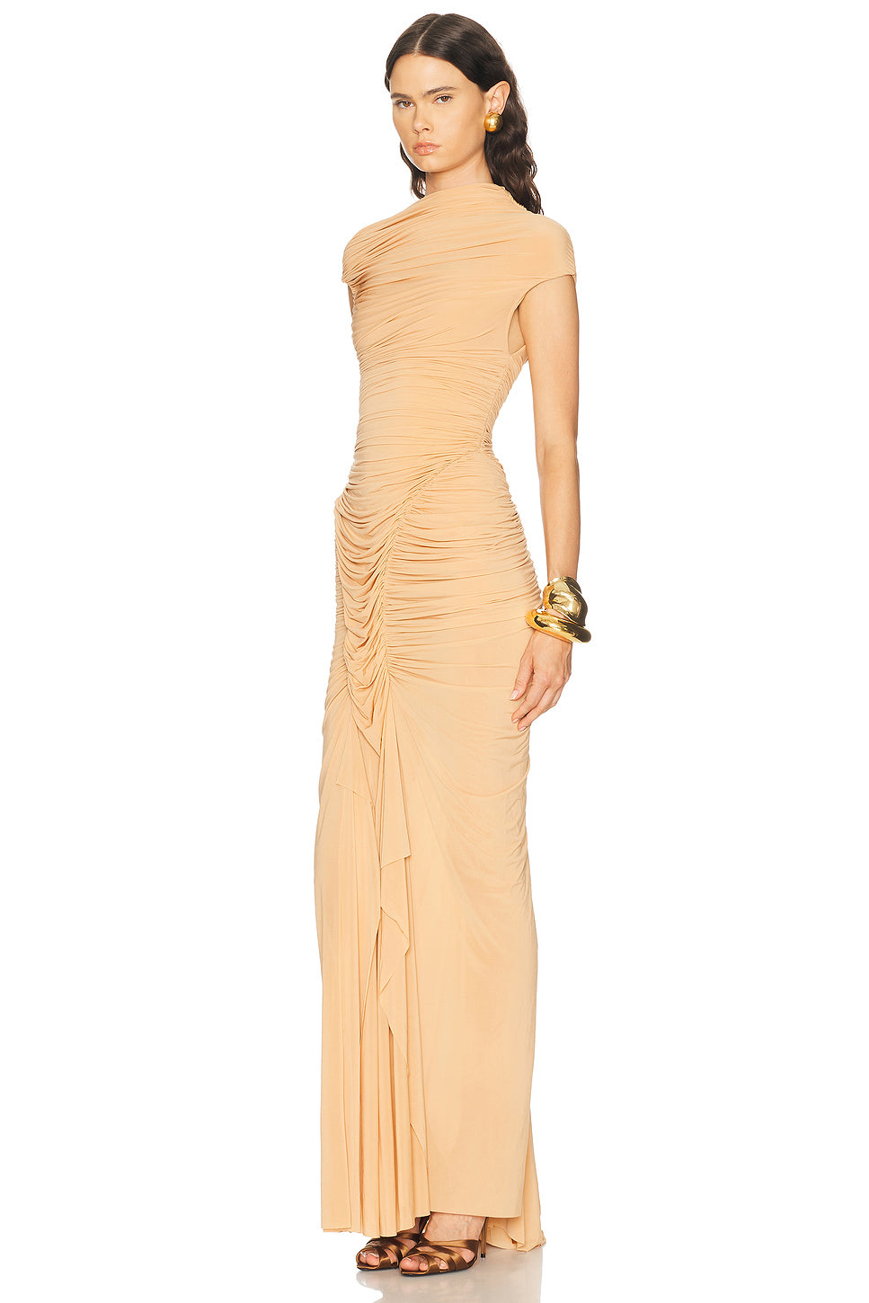 Long Draped Dress
