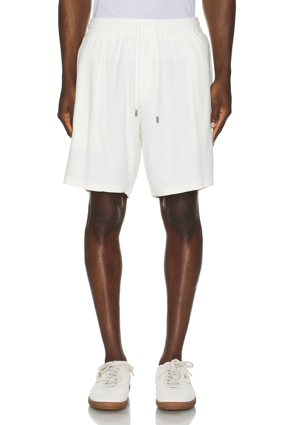 Augusto Terry Cotton Blend Shorts