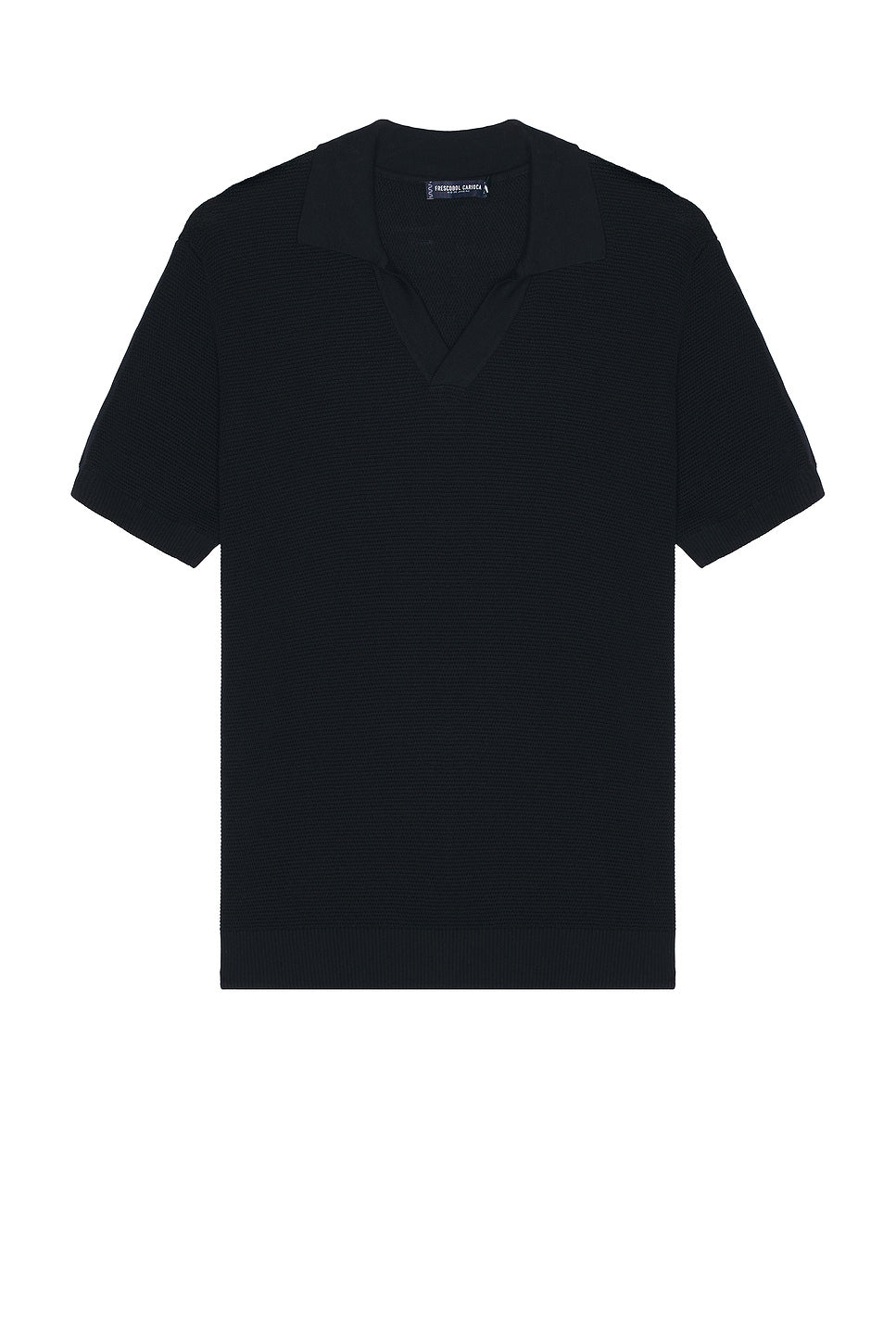 Rino Str Cotton Salt And Pepper Stitch Ss Knitted Polo