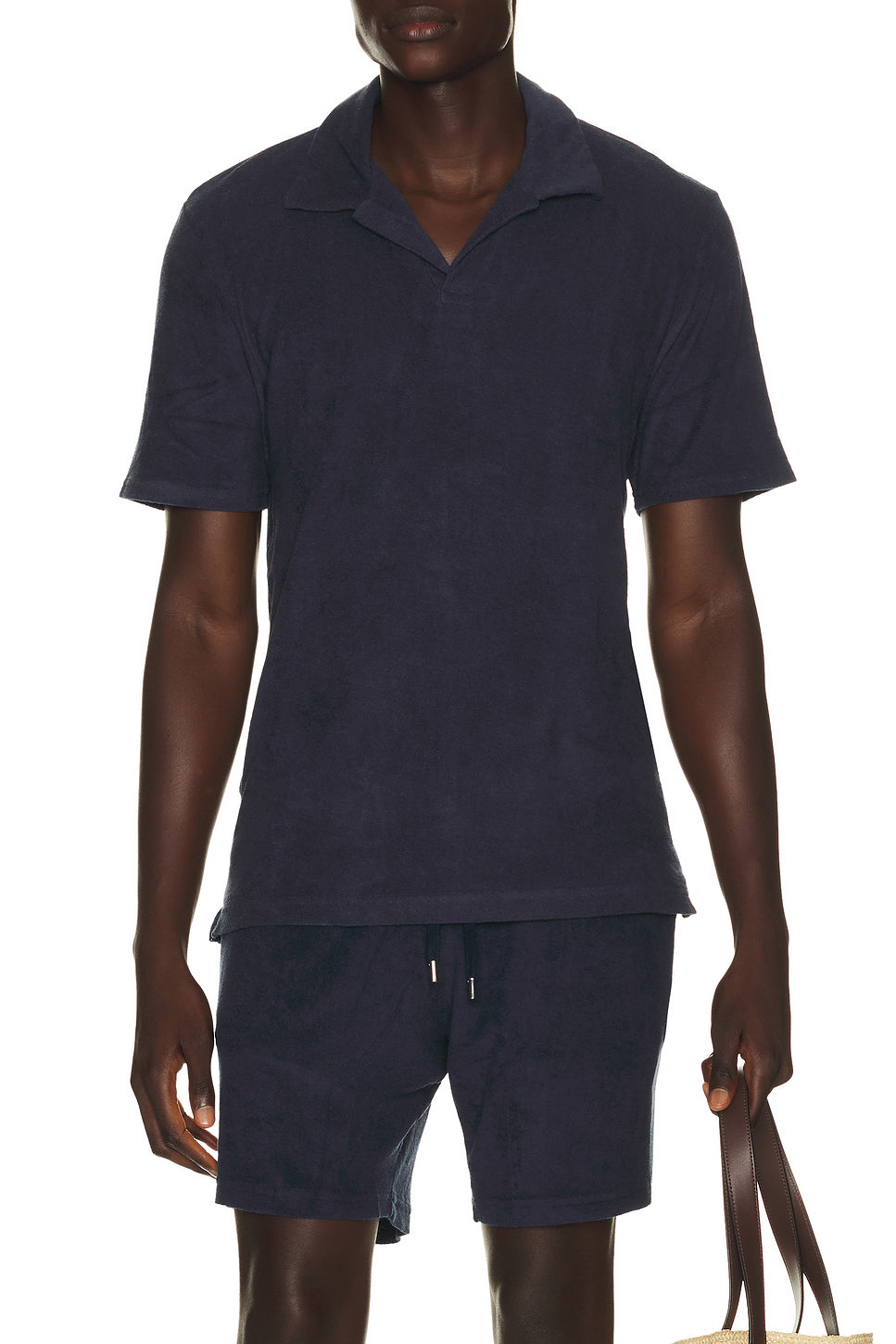 Faustino Terry Cotton Blend Polo Short Sleeve
