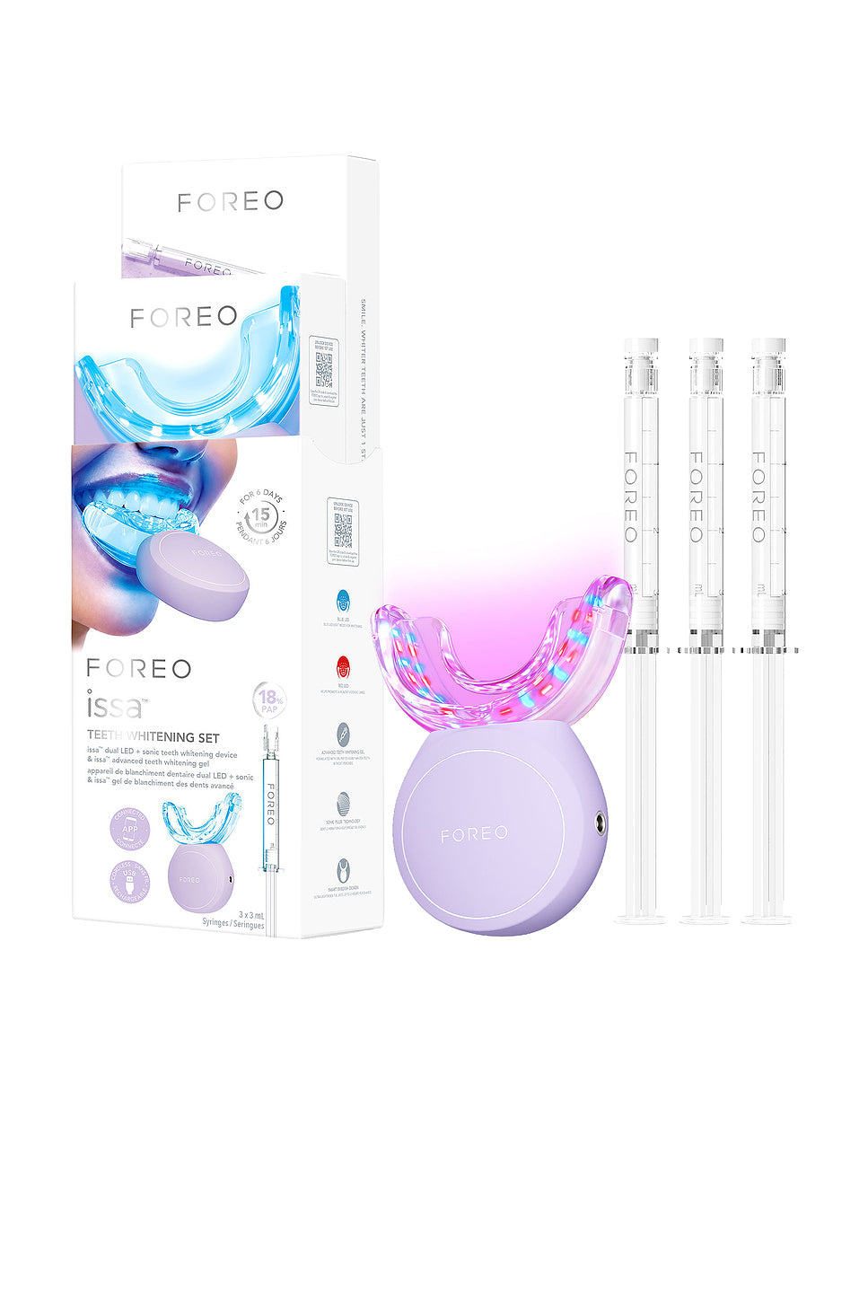 issa Dual LED + Sonic Teeth Whitening Device