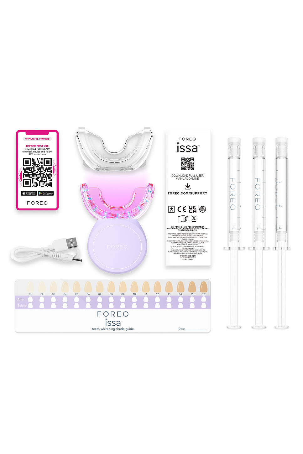 issa Dual LED + Sonic Teeth Whitening Device