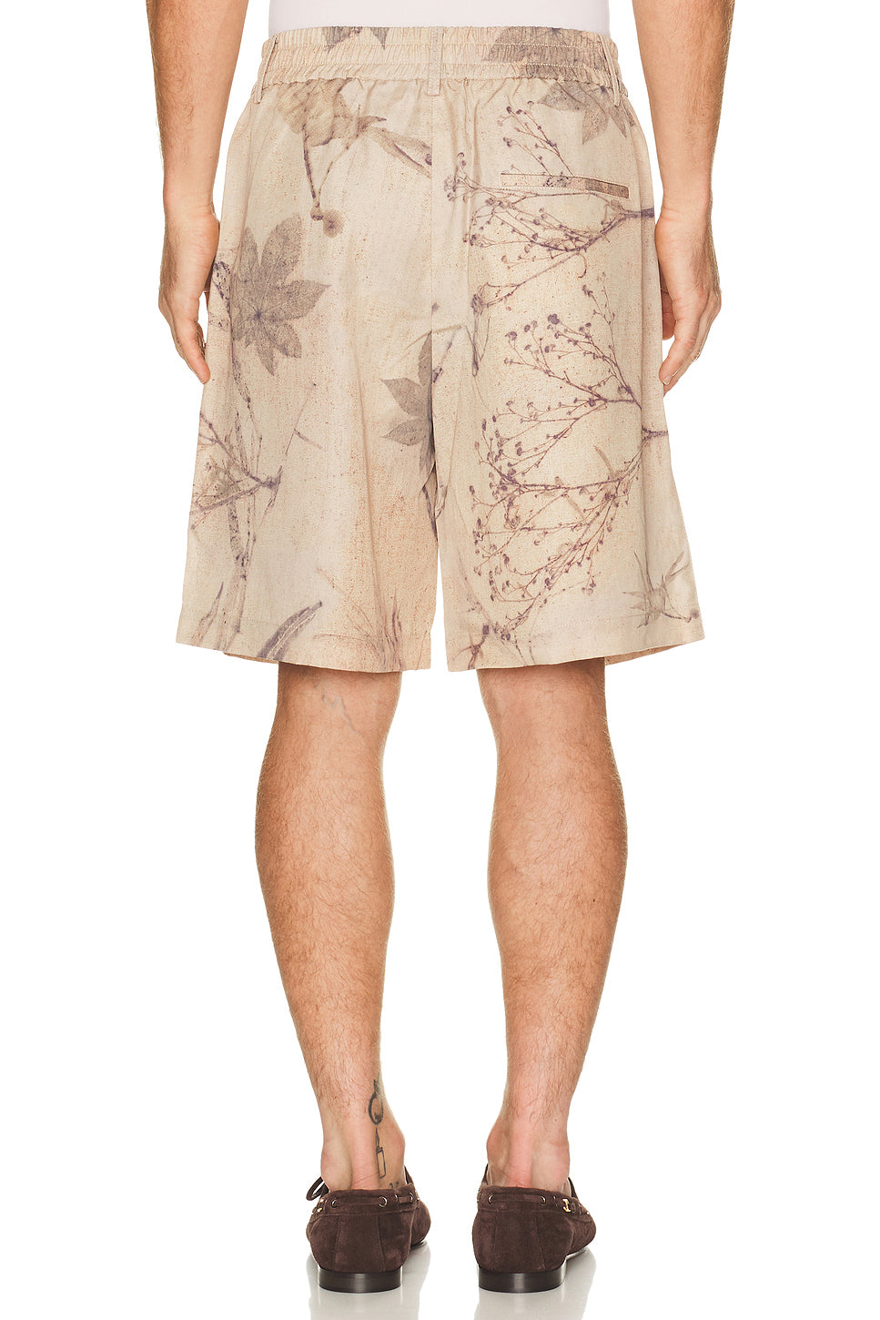 Printed Plant Dye Shorts