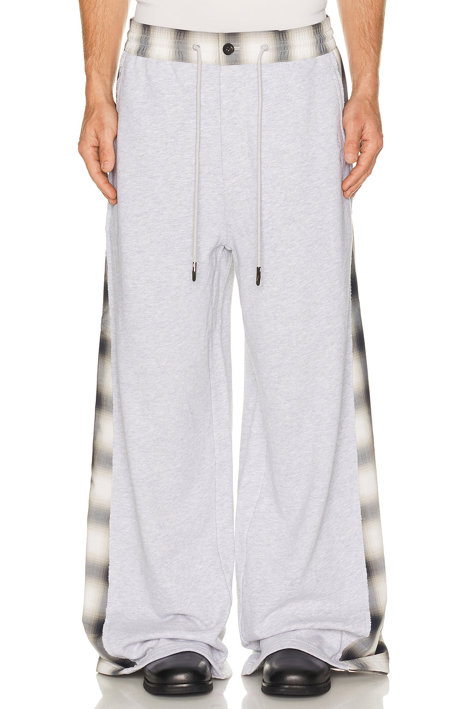 Patched Panel Jersey Trousers