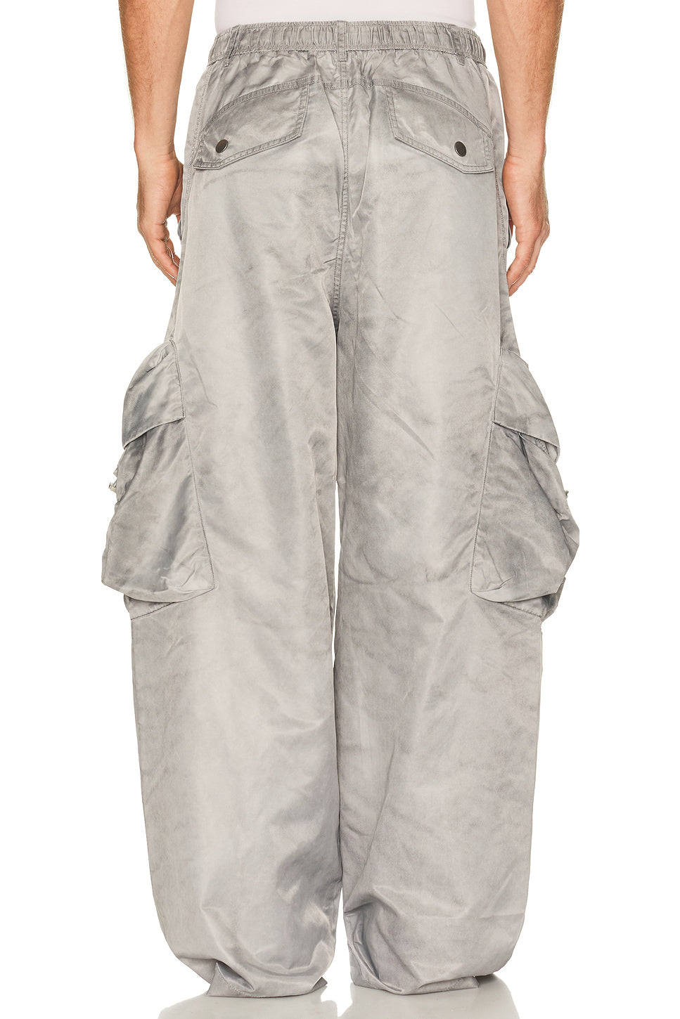 Sand Washed Nylon Cargo Pants