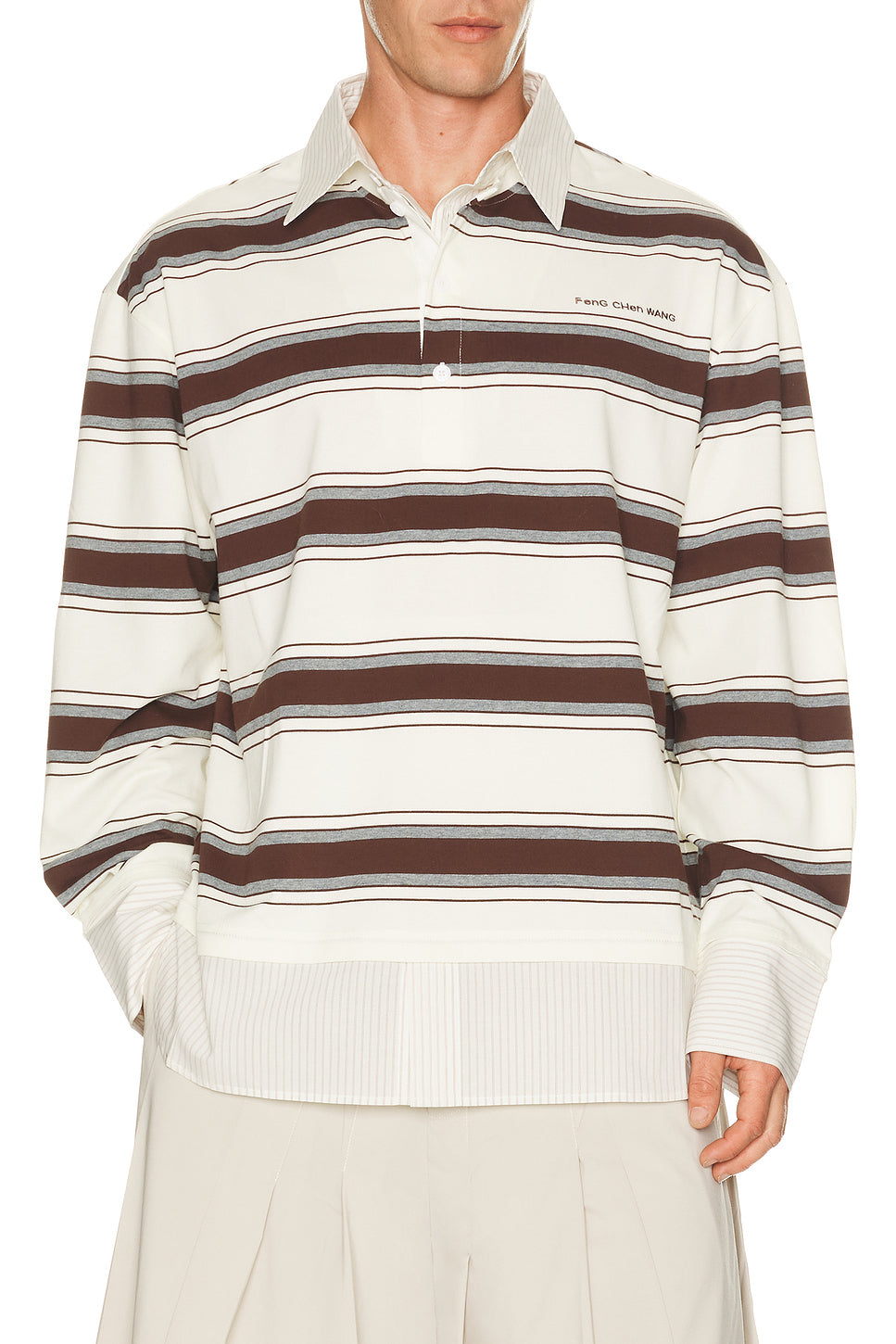 Decontructed Long Sleeve Polo