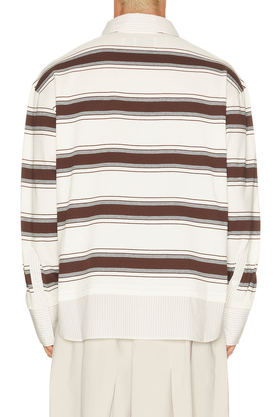 Decontructed Long Sleeve Polo