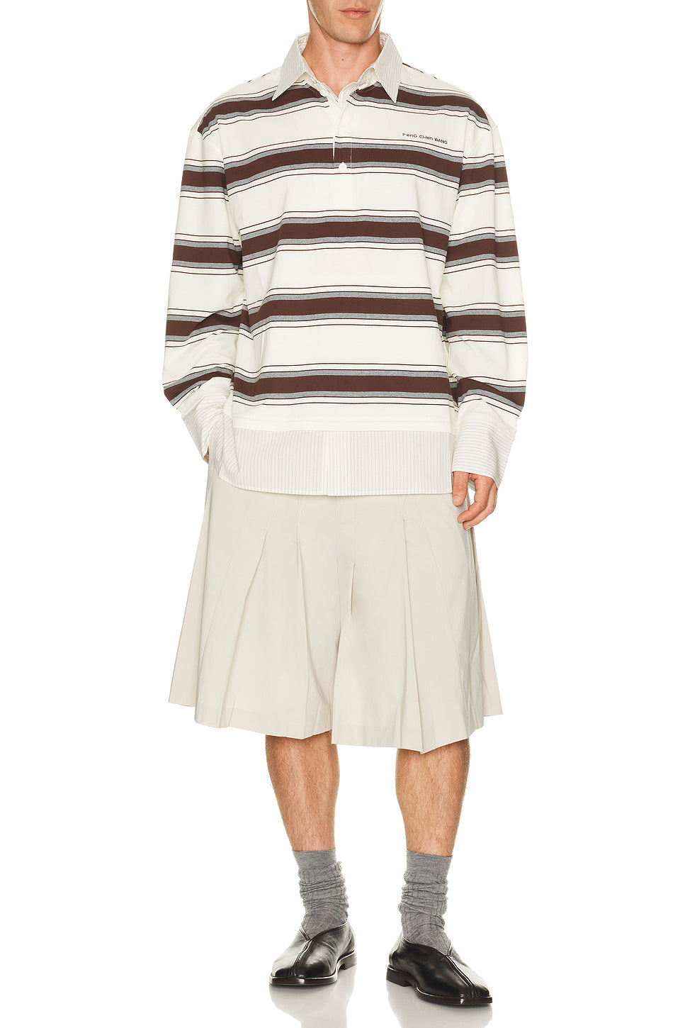 Decontructed Long Sleeve Polo