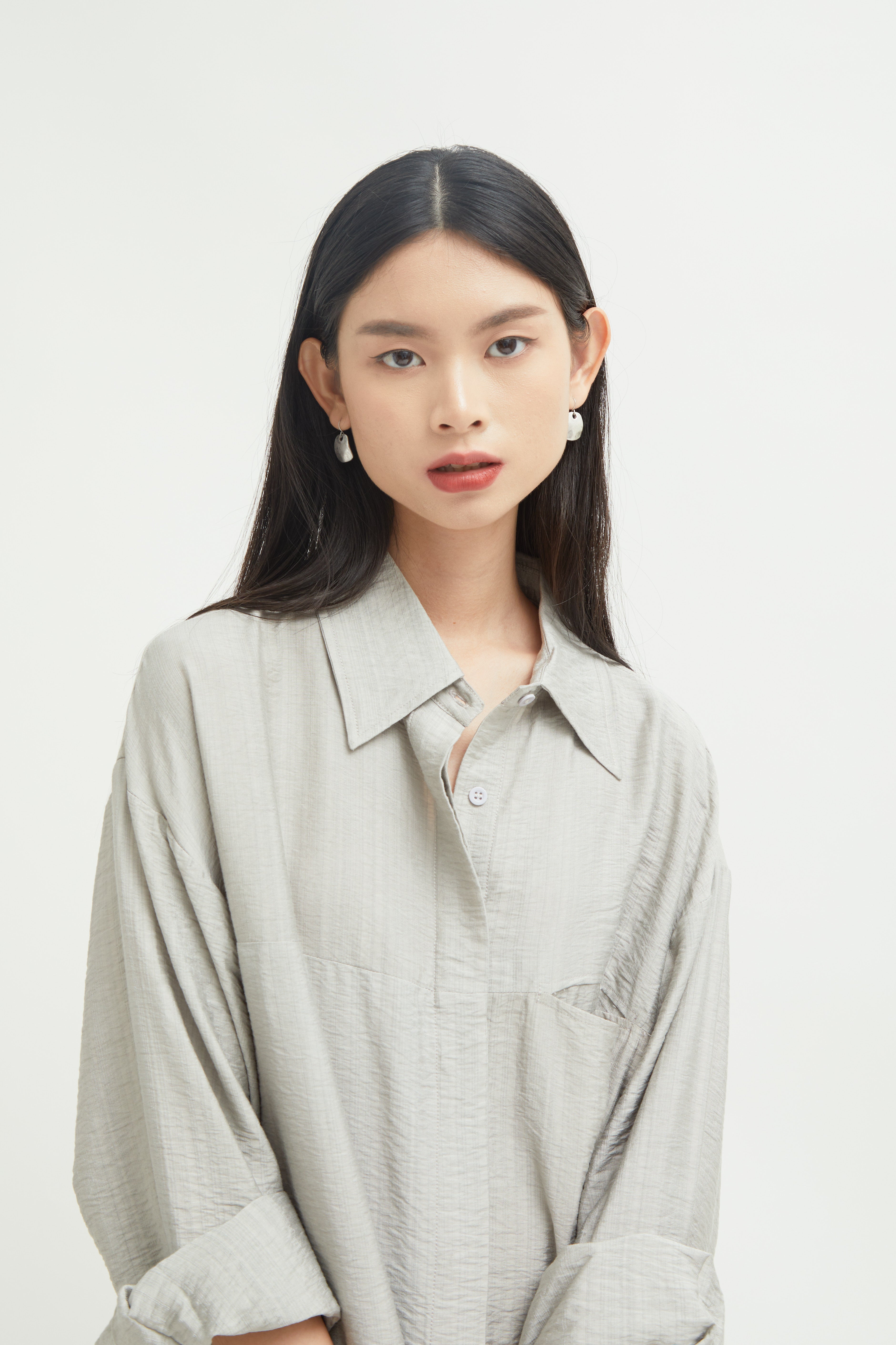 Farida Basic Shirt with Big Pocket