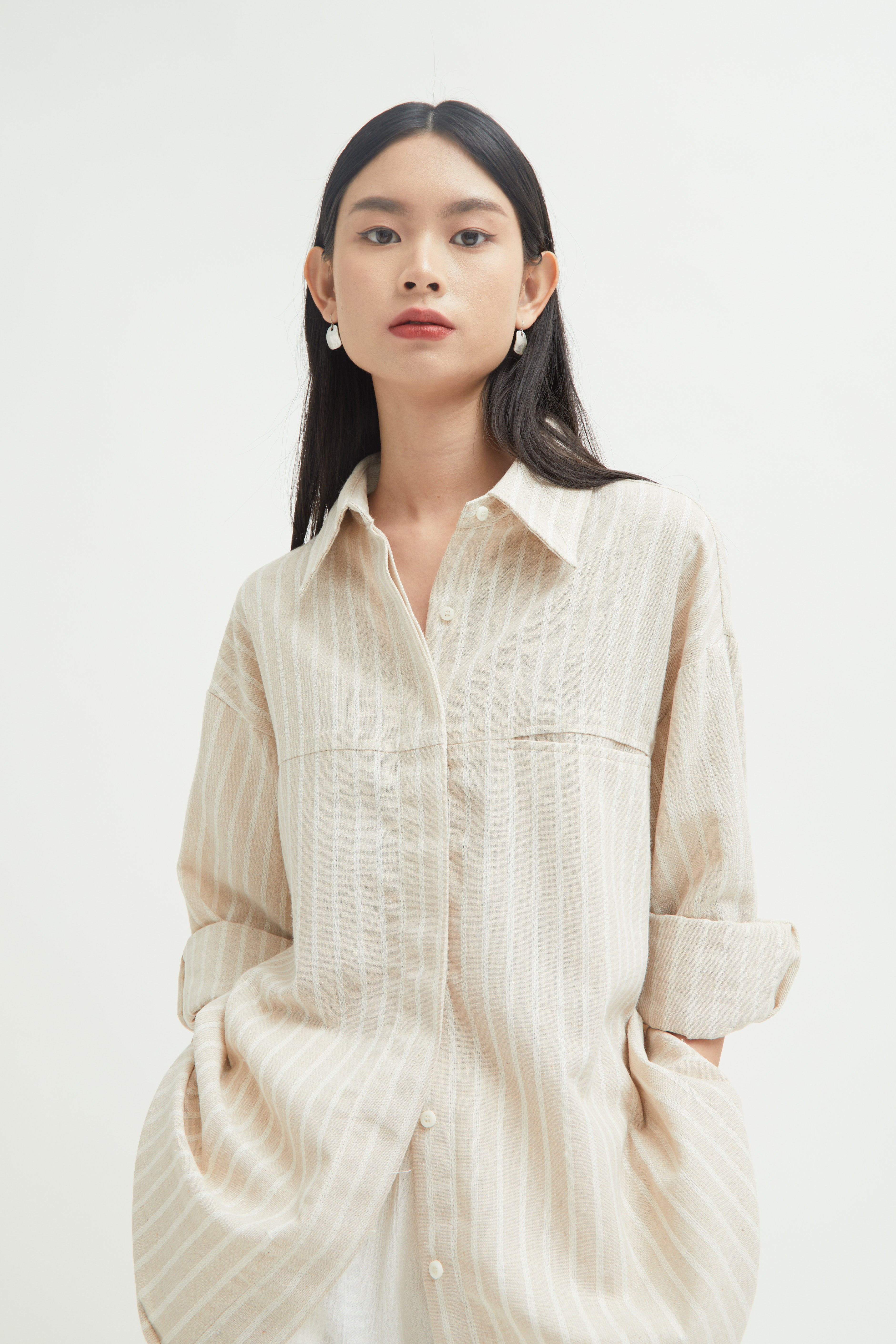 Farida Basic Shirt with Big Pocket