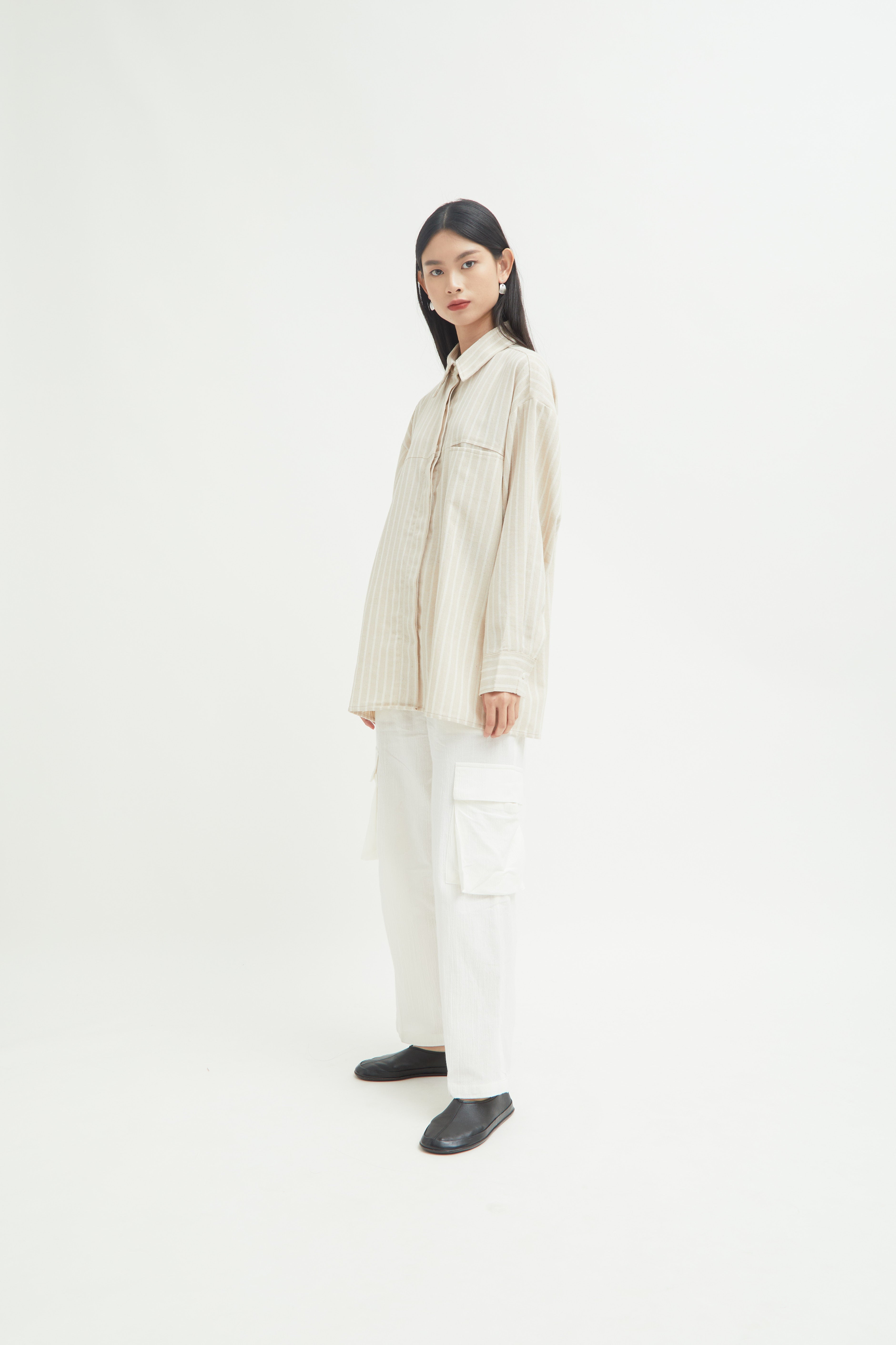 Farida Basic Shirt with Big Pocket