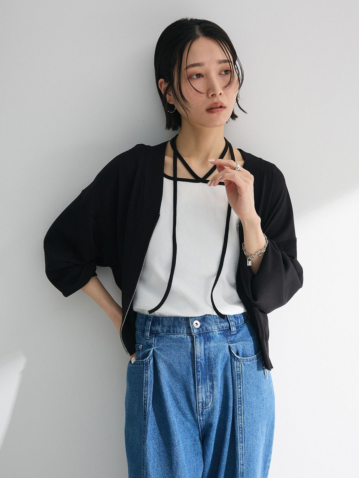 Fubuki Zip Knit Cardigan