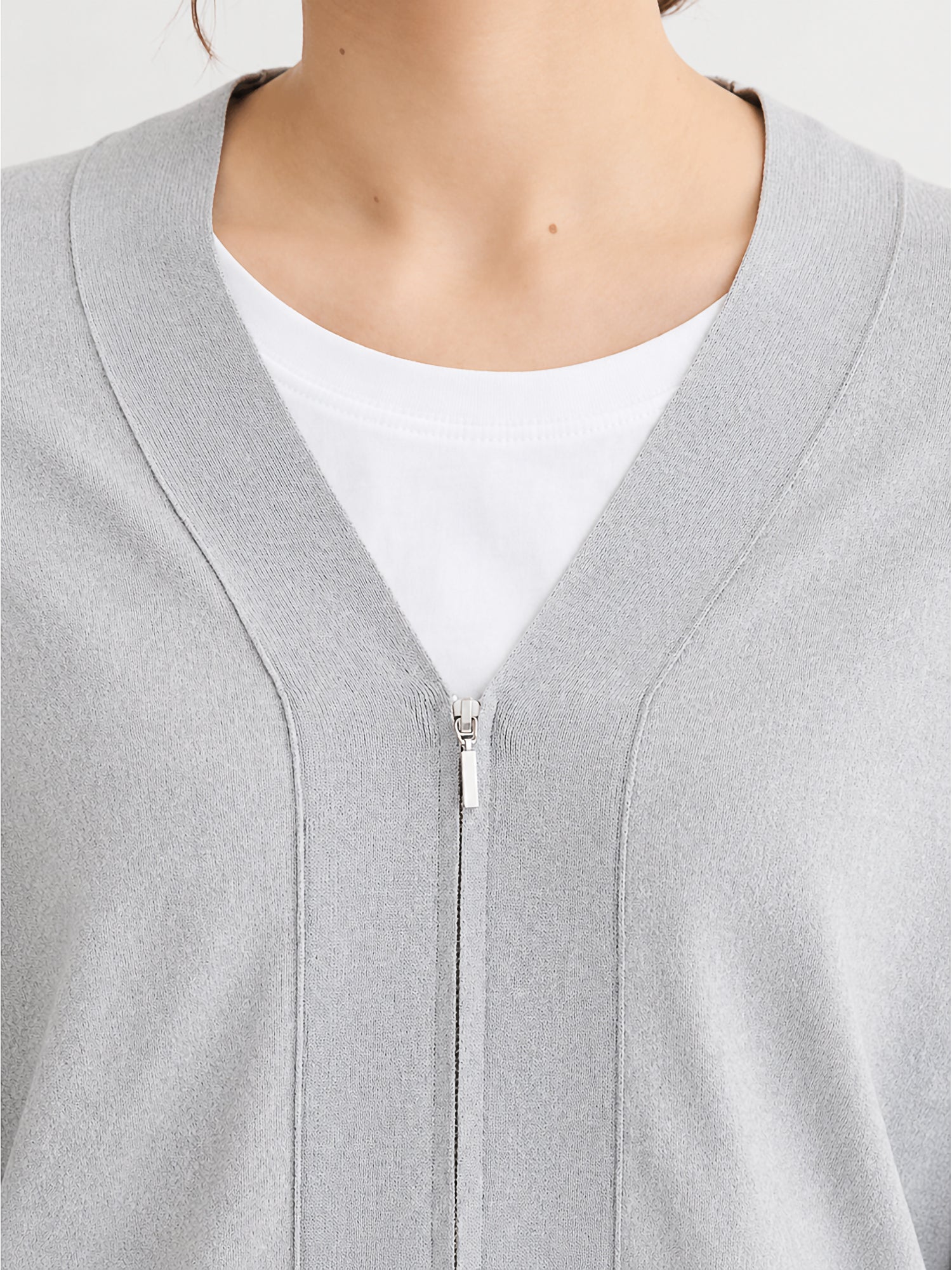 Fubuki Zip Knit Cardigan