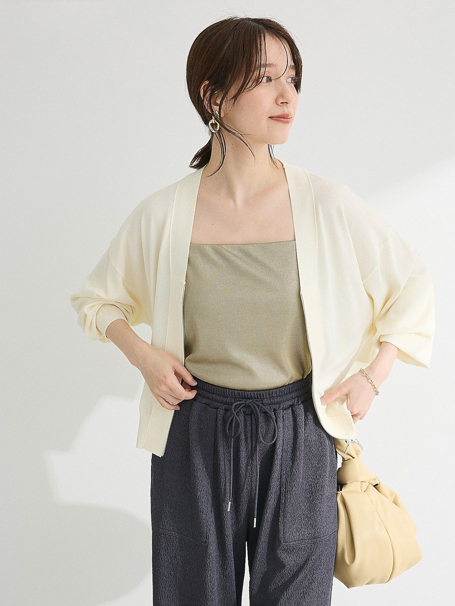 Fubuki Zip Knit Cardigan