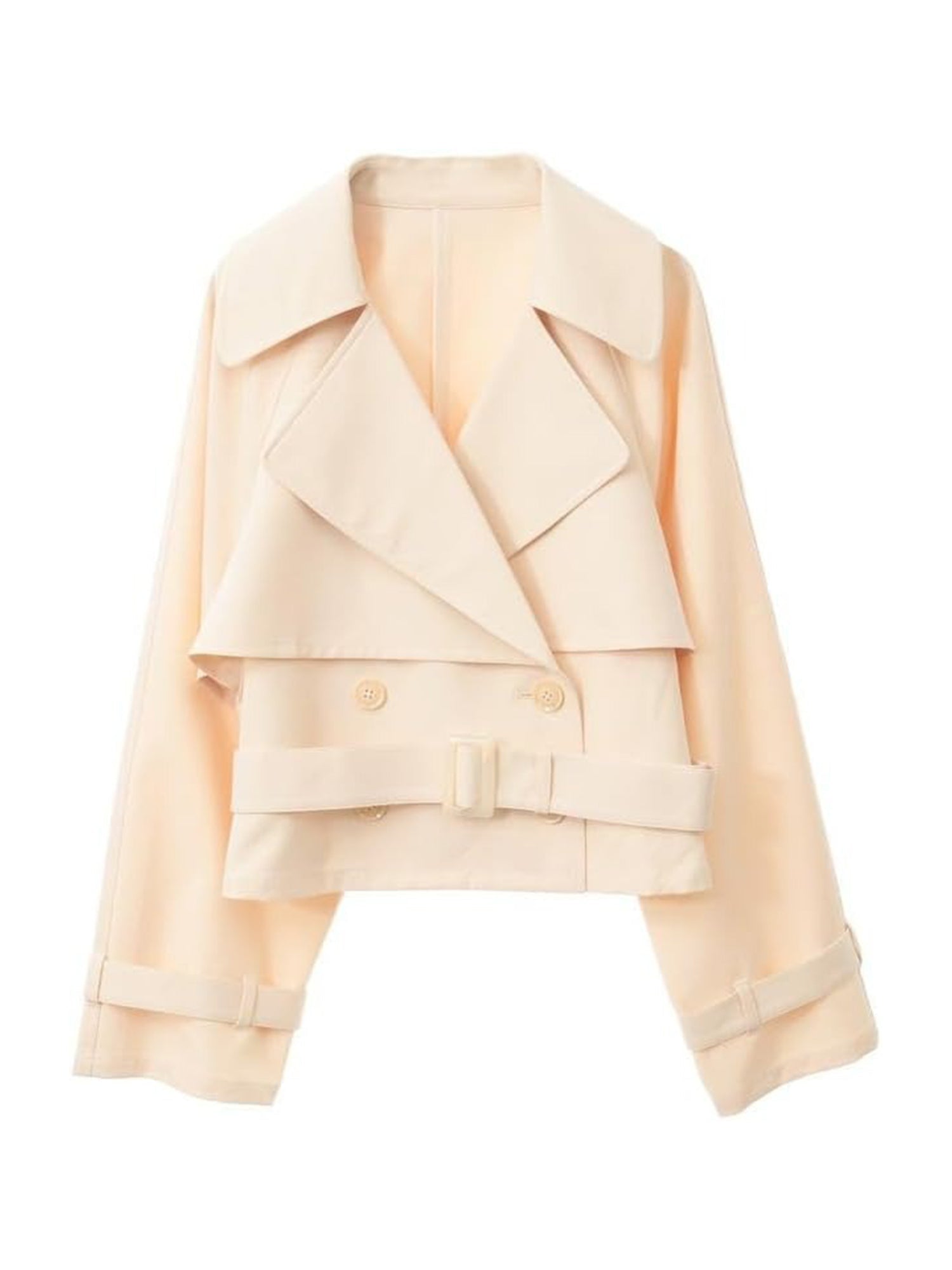Furea Back-Flared Short Trench Coat