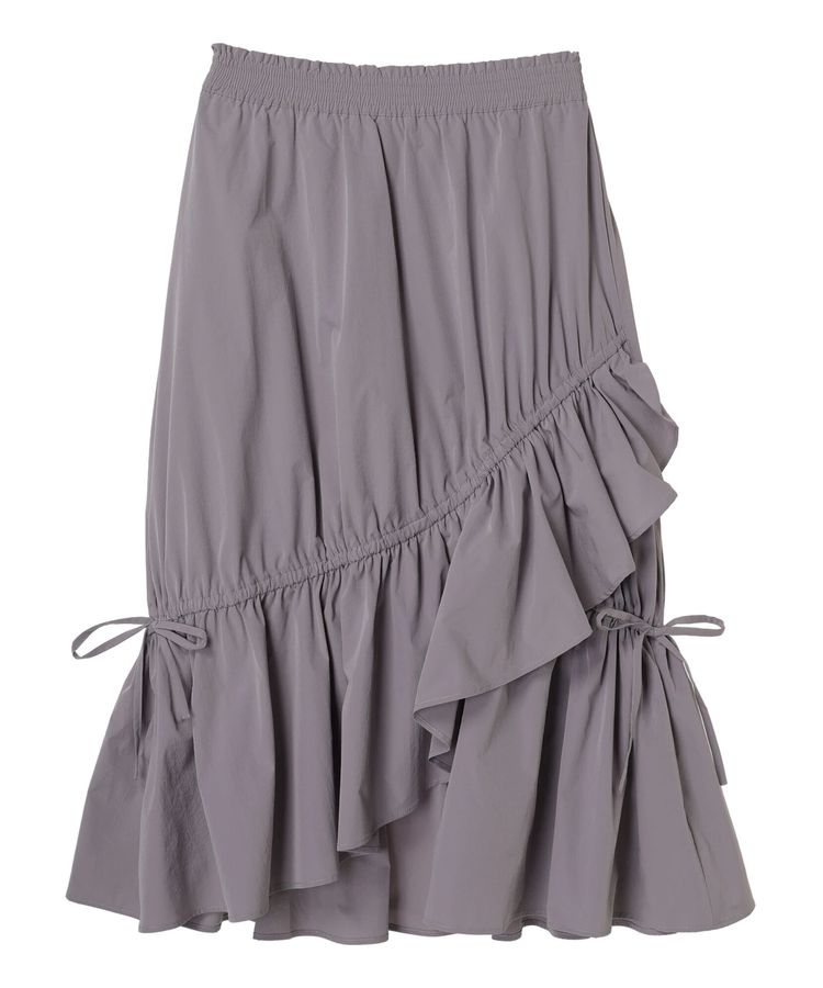 Fusae Asymmetric Gathered Skirt