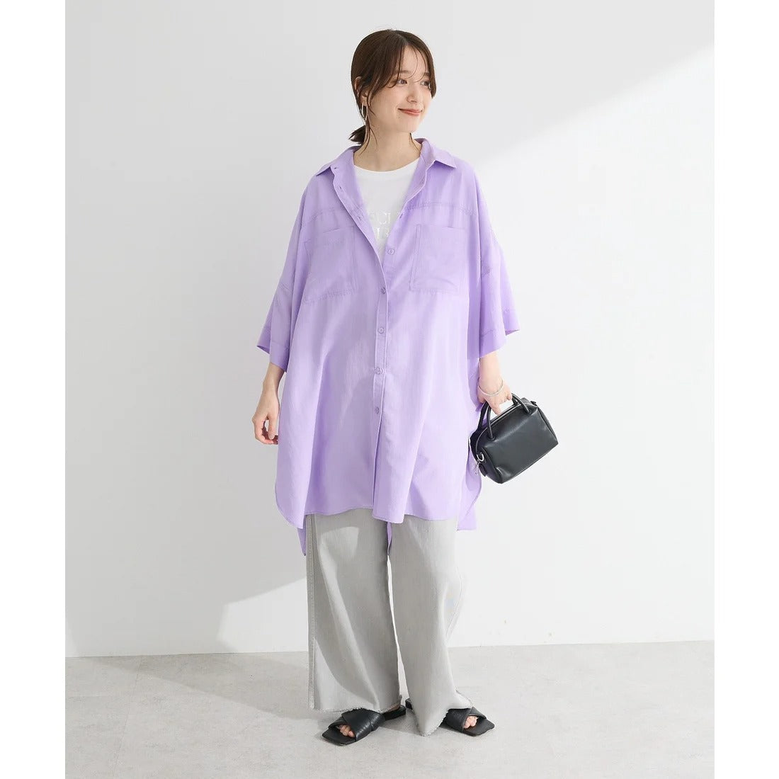 Kasumisou Midi Shirt Dress