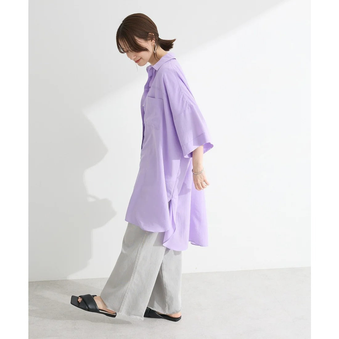 Kasumisou Midi Shirt Dress