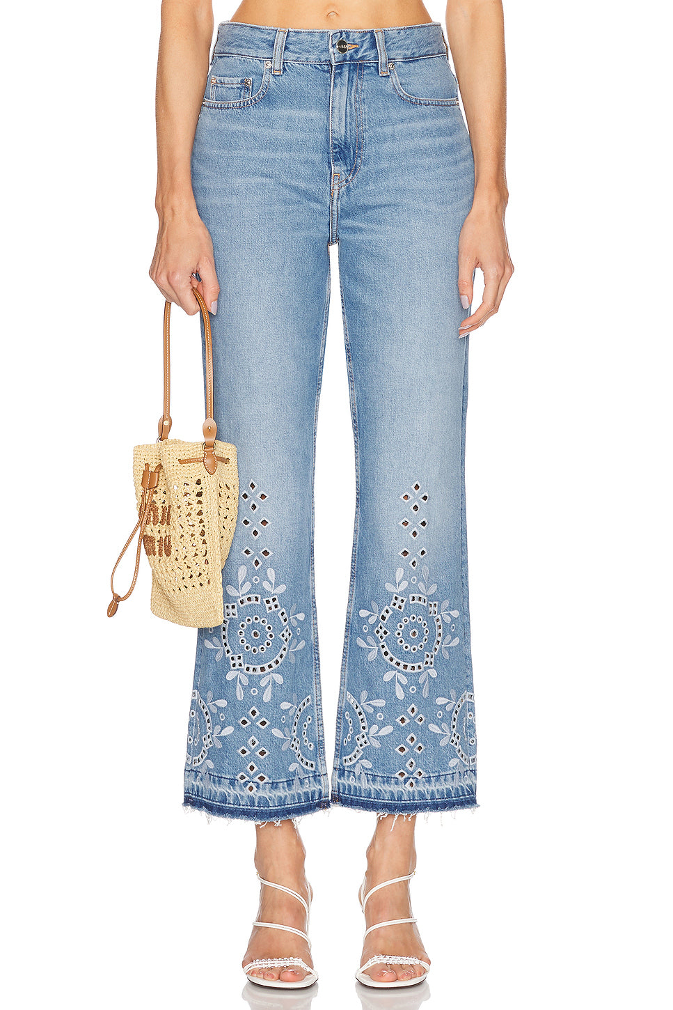 Cropped Wide Leg Jeans