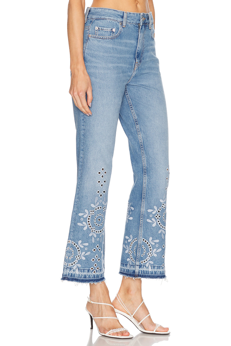Cropped Wide Leg Jeans