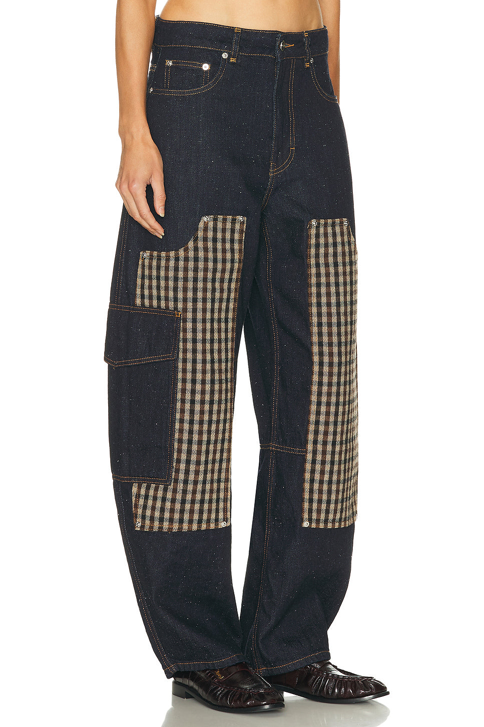 Neppy Denim Carpenter Wide Leg