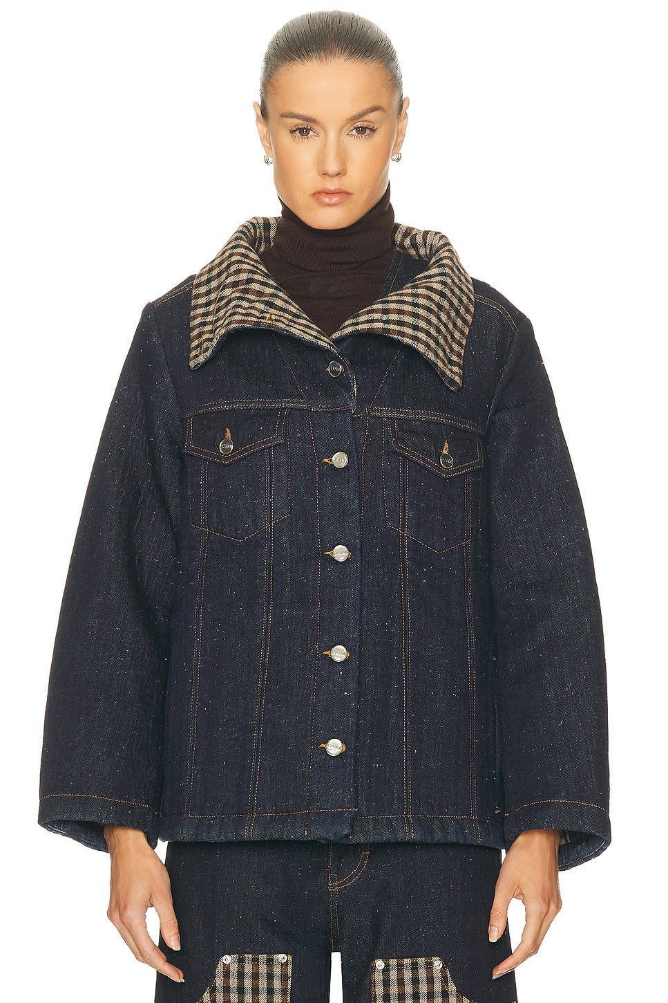 Neppy Denim Bonded Jacket