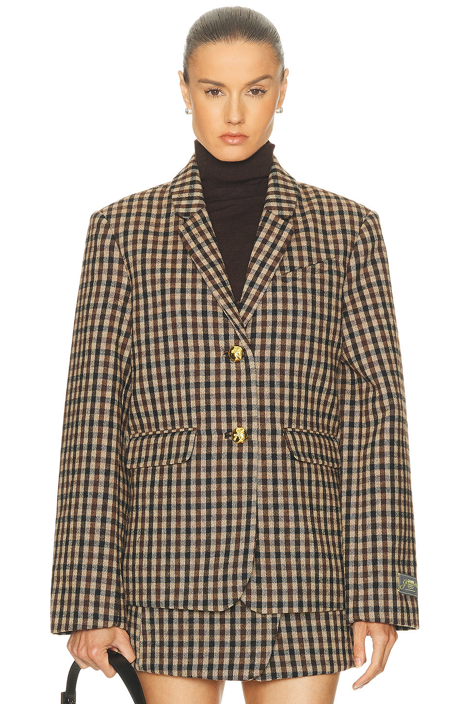 Check Wool Blazer