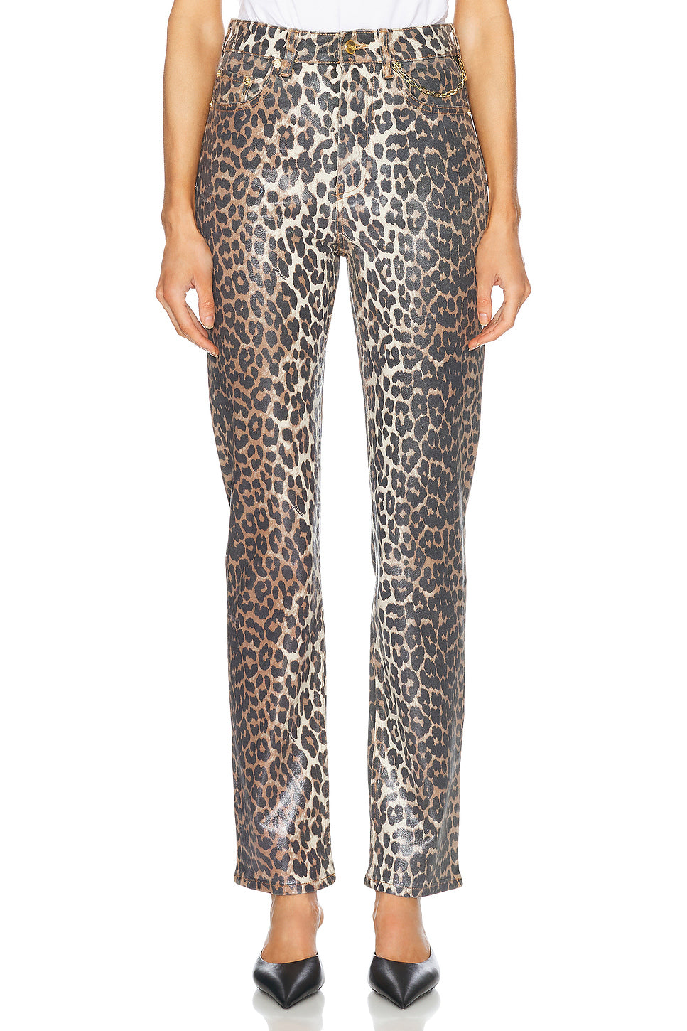 Foil Print Carri Chain Pant