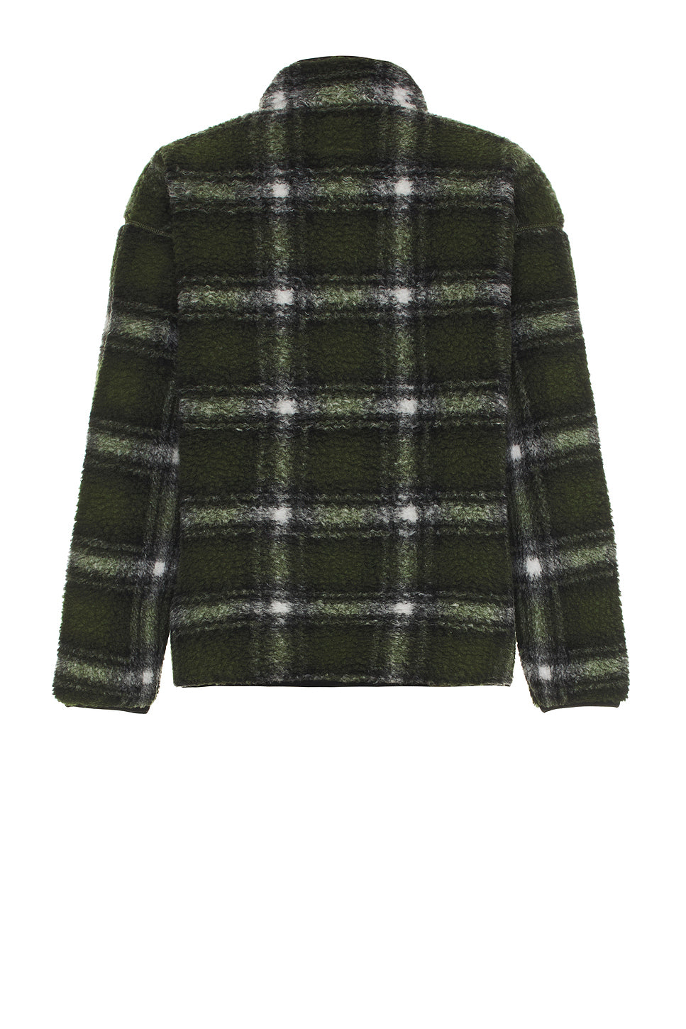 Shadow Plaid Sherpa Jacket