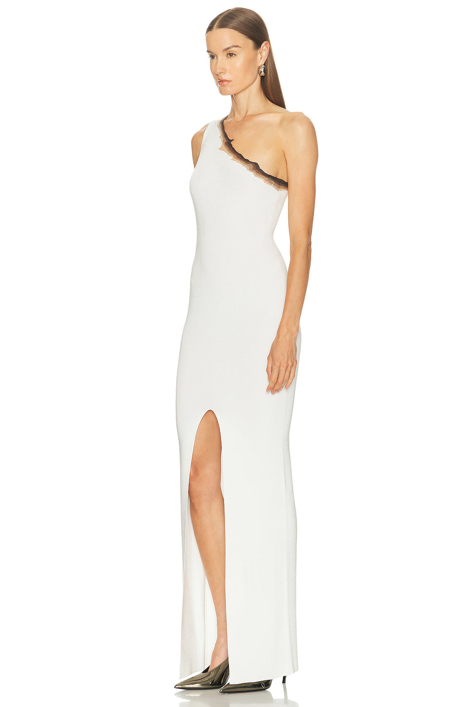 Flame One Shoulder Maxi Dress