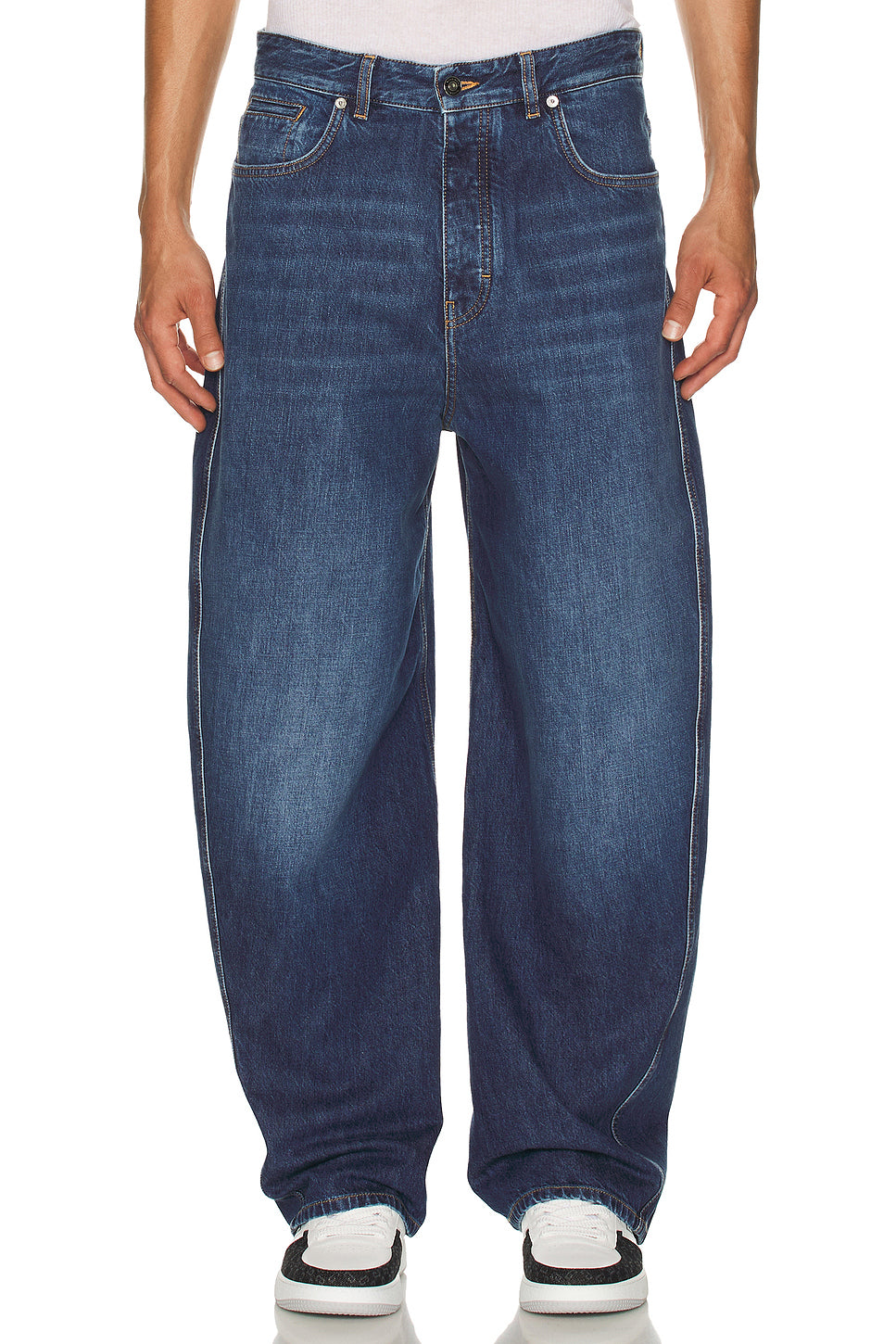 Twisted Seam Denim Jeans